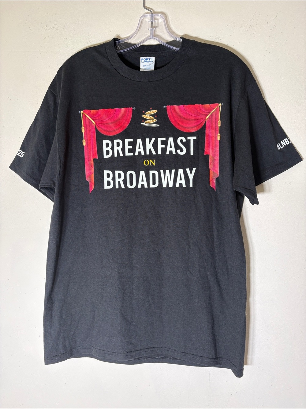 Like NEW! Port & Co. Cotton “Breakfast on Broadway” Graphic Tee. Men’s M.